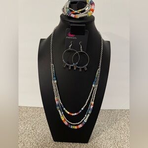 Paparazzi Colorful Beaded Necklace and Earring Set